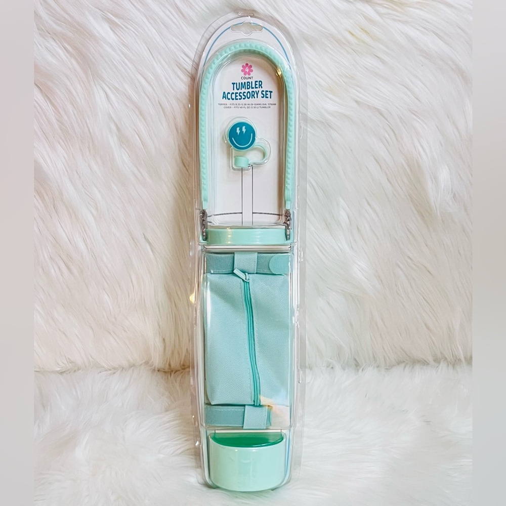 Blue Tumbler Accessory Set